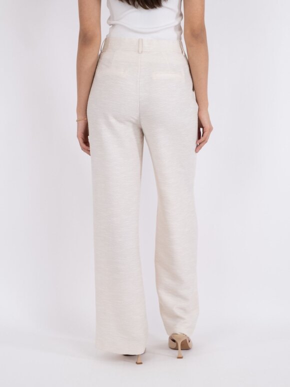 Neo Noir - Alessandra Boucle Pants creme