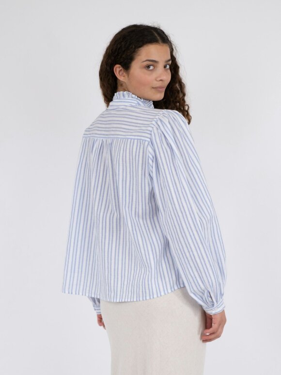 Neo Noir - Johanne Stripe Blouse lt. blue