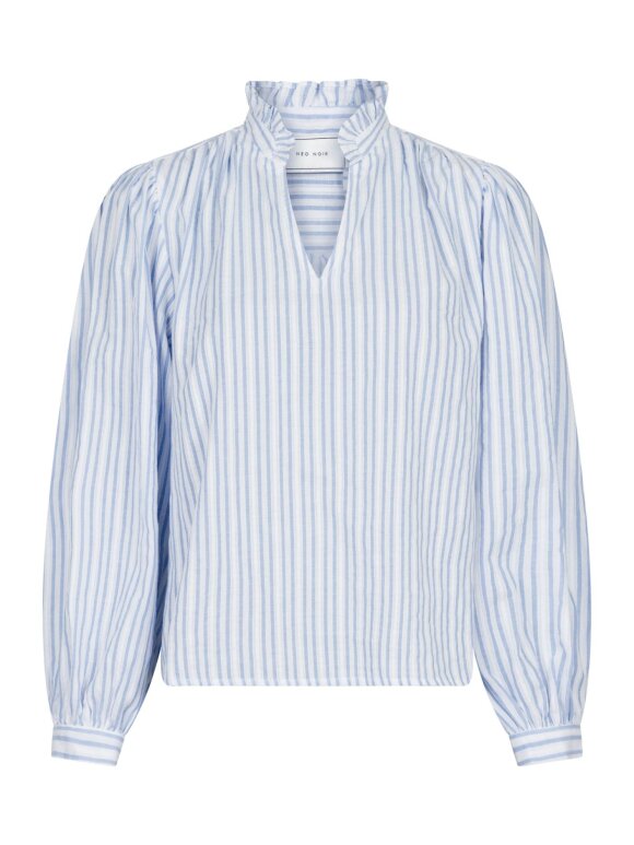 Neo Noir - Johanne Stripe Blouse lt. blue