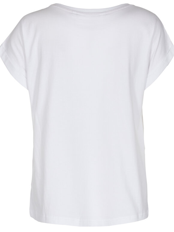 Numph - NUBEVERLY T-SHIRTS BRIGHTWHITE