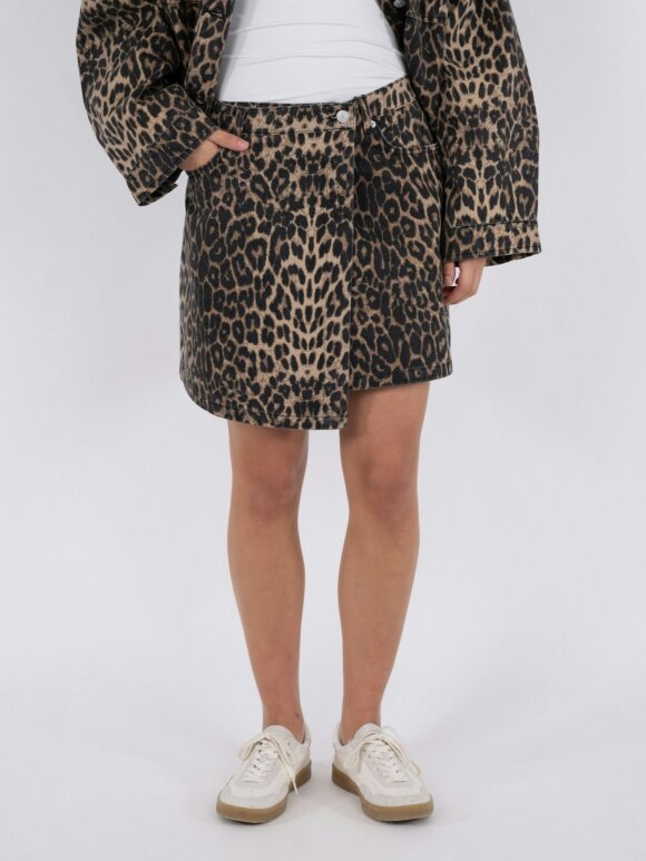 Neo Noir - Kendra Leopard Skirt