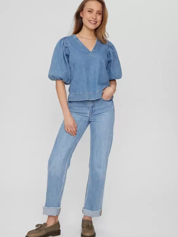 Numph - NUToronto Blouse Blue Denim