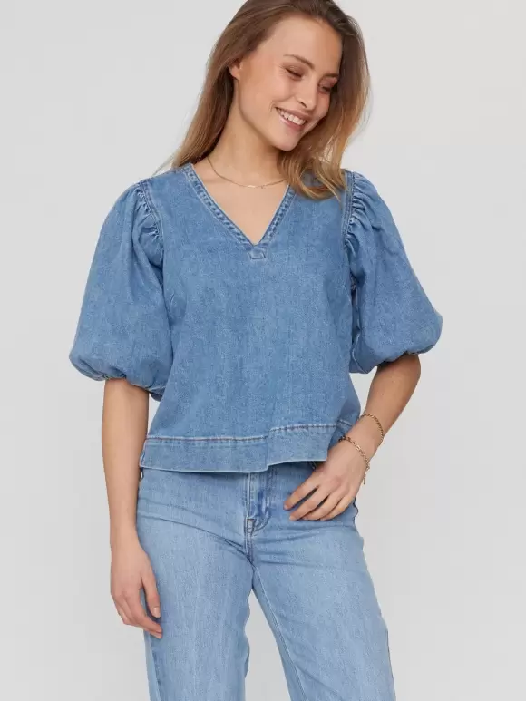 Numph - NUToronto Blouse Blue Denim