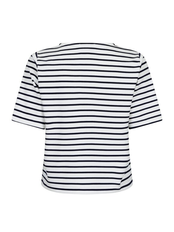 Neo Noir - Soanie Stripe tee Navy