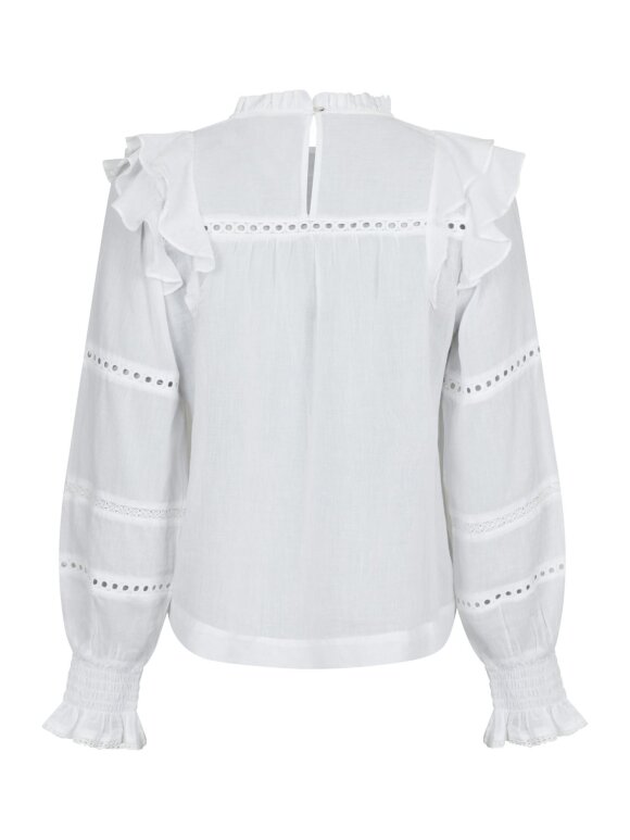 Neo Noir - Aurika S Voile Blouse White