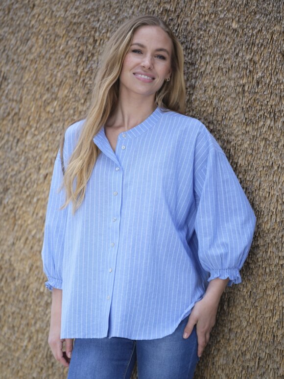 Prepair - Vilja Blouse stripe Blue