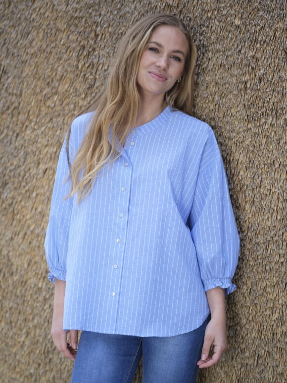 Prepair - Vilja Blouse stripe Blue