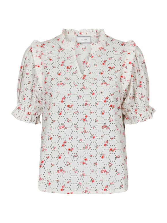 Neo Noir - Rosalie Embroidery Rose Blouse