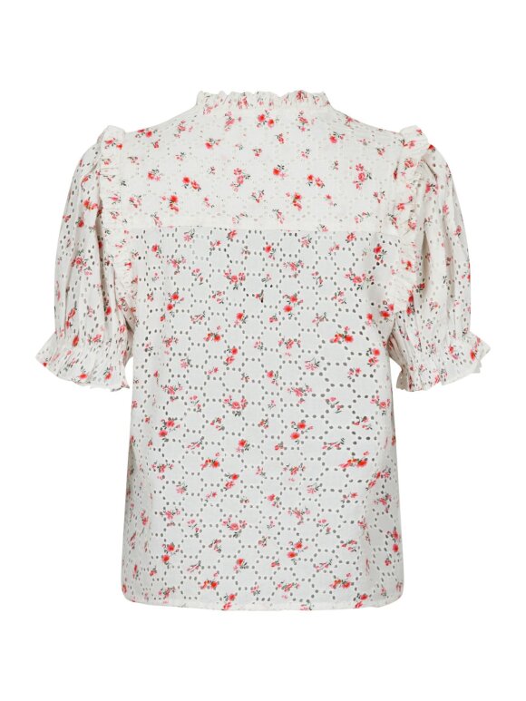 Neo Noir - Rosalie Embroidery Rose Blouse