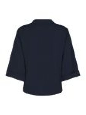 Neo Noir - Luma Crepe Blouse Navy