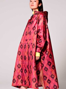 Rain Kiss - Ikat - Rain Poncho dark pink