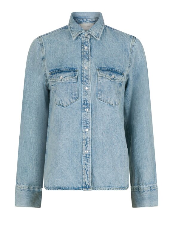 Neo Noir - Roger Denim shirt Smoke blue