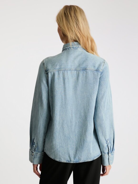 Neo Noir - Roger Denim shirt Smoke blue