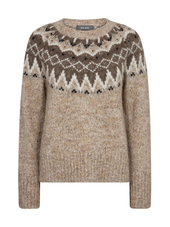 Mos Mosh - MMSidsel Warm knit Tannin