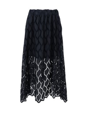 Black Colour - BCFreya Cut Out Lace Skirt