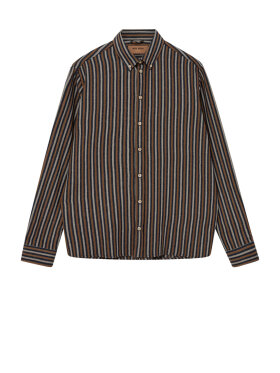 Mos Mosh Gallery - MMGTheo Stripe Shirt Navy