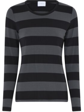 La Rouge - Stinna L/S stripe black grey