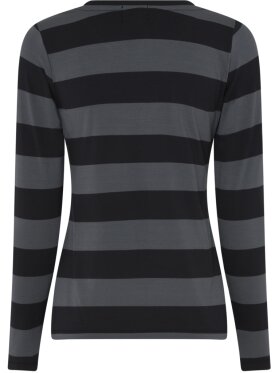 La Rouge - Stinna L/S stripe black grey