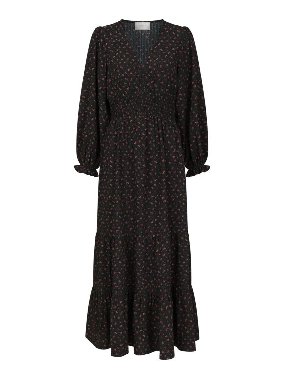 Neo Noir - Lumie Floral Dots Dress Black