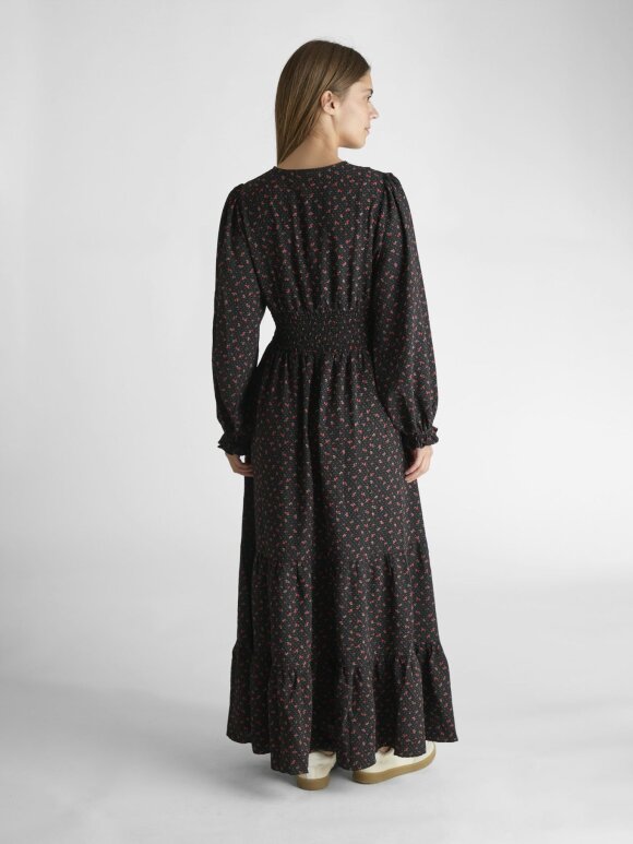 Neo Noir - Lumie Floral Dots Dress Black