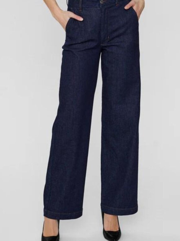 Numph - Nuamber pants dark blue denim