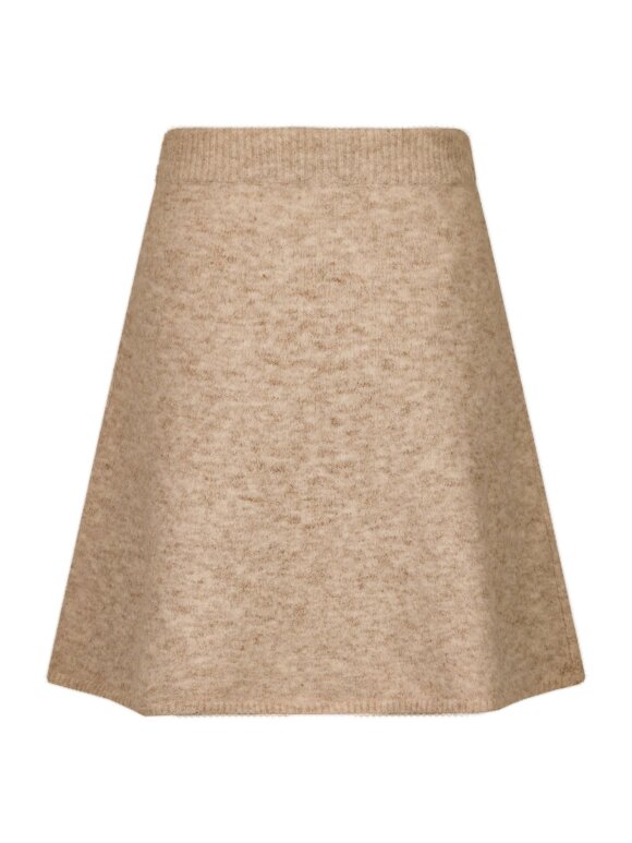 Neo Noir - Gisa Knit Skirt sand melange