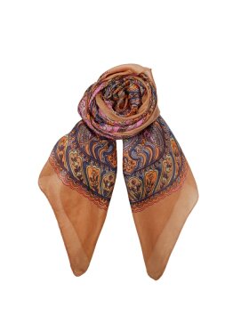 Black Colour - BCKirstine Silk Scarf Camel