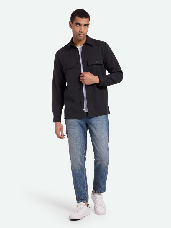 Minimum - Saton 3765 Shirt Dark Grey