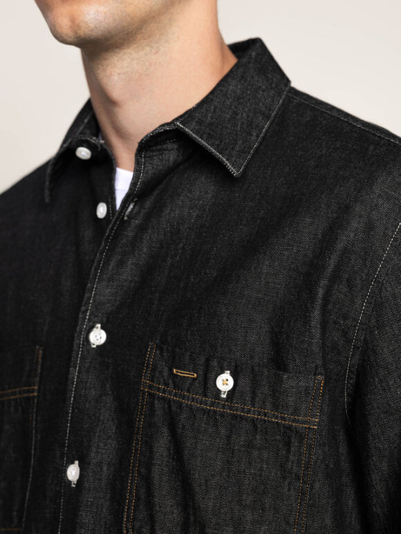 Mos Mosh Gallery - MMGGibson Denim Shirt Grey