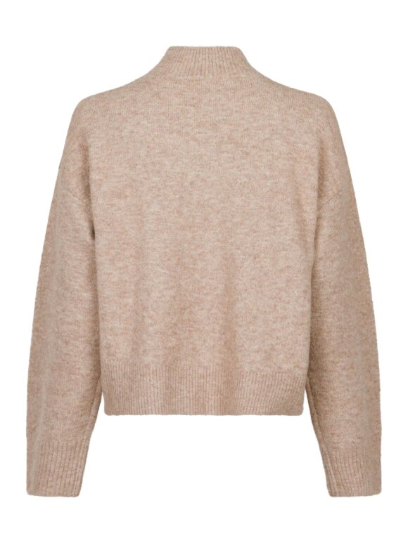 Neo Noir - Paulina Knit Blouse Sand