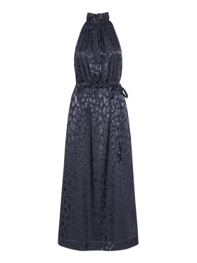 Karmamia - Layla Dress Navy Leo jacquard