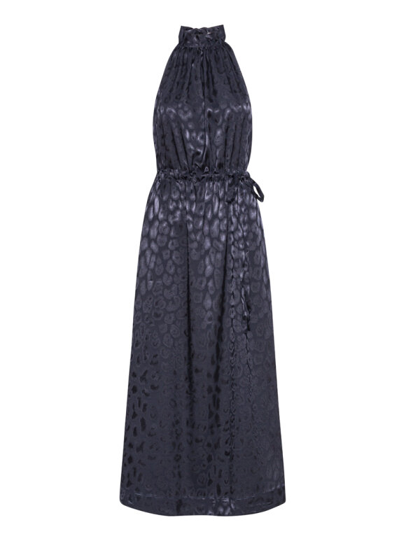 Karmamia - Layla Dress Navy Leo jacquard