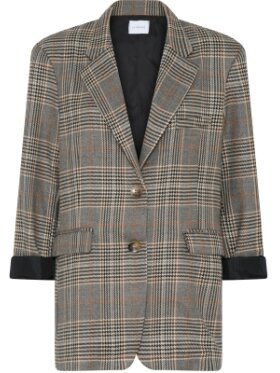 La Rouge - Luna Check Blazer Brown Checks