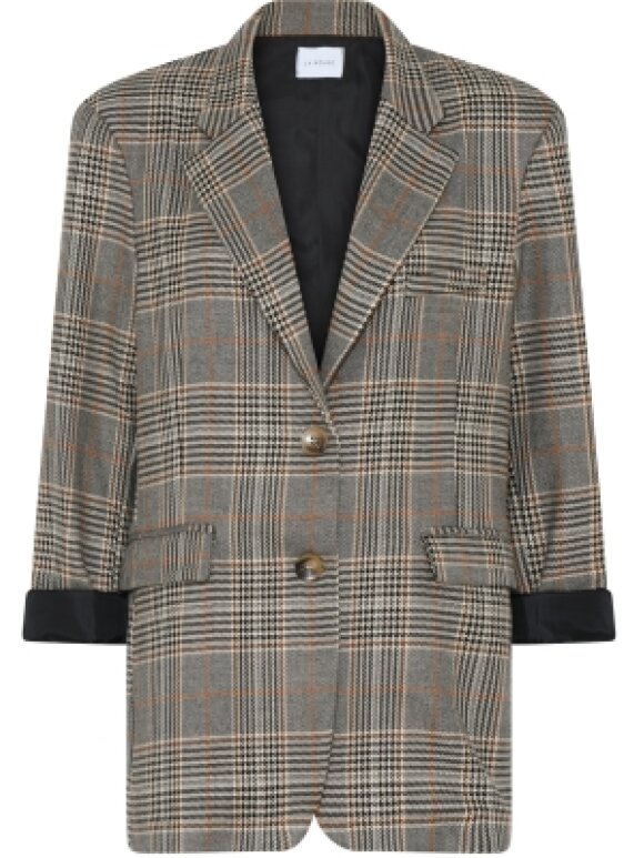 La Rouge - Luna Check Blazer Brown Checks