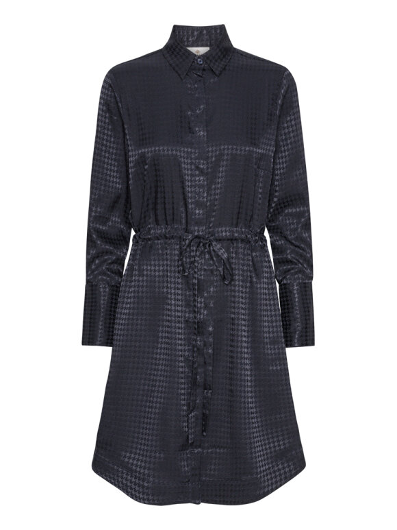 Karmamia - Nakita Dress Navy Houndstooth