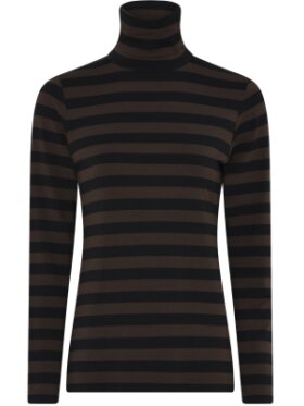 La Rouge - Stinna L/S stripe black/Brown