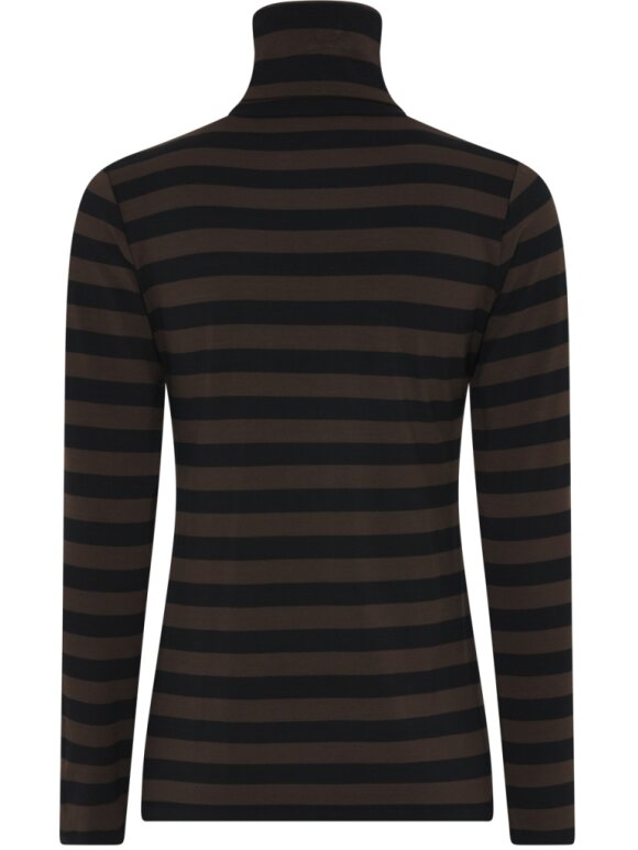 La Rouge - Stinna L/S stripe black/Brown