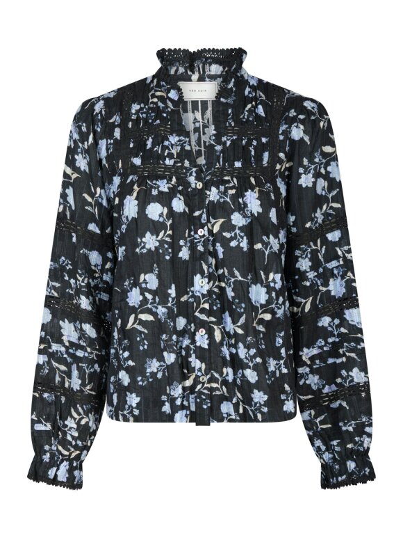 Neo Noir - Lyla Night Flower Blouse