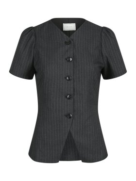 Neo Noir - Jules Pinstripe Blouse antraci