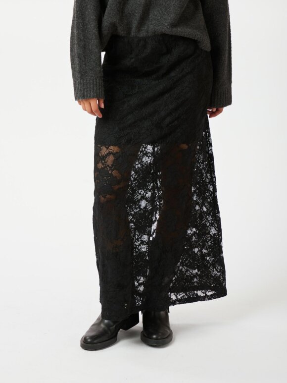 Neo Noir - Emmie Lace Skirt Black