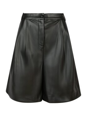 Neo Noir - Nika Bermuda PU Shorts Black