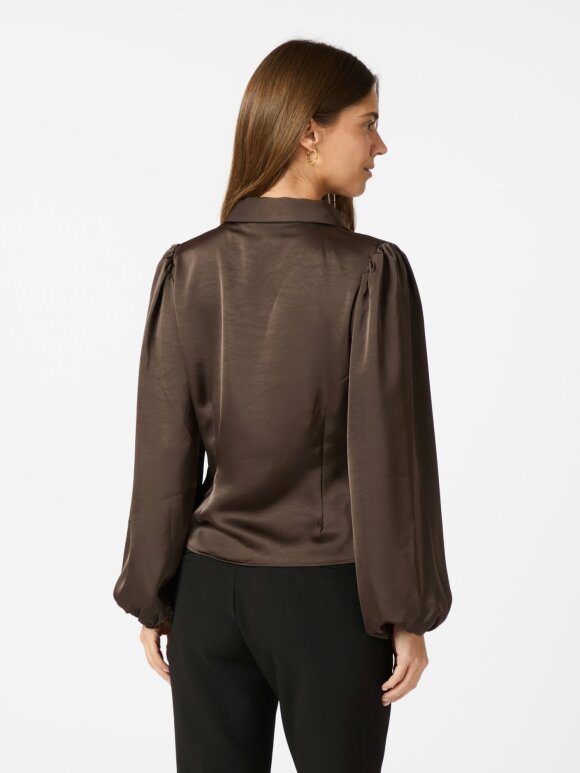 Neo Noir - Mille Heavy Sateen Blouse