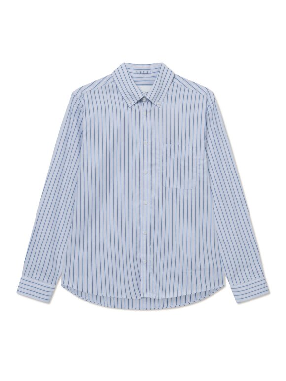 Les Deux - Kent Stripe Peached Poplin Shi