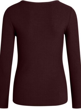 La Rouge - Lisa Stripe L/S Aubergine