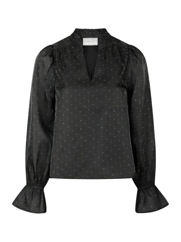 Neo Noir - Amara Bedazzled Blouse Black