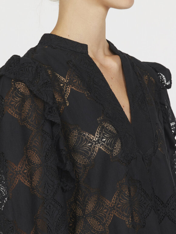 Love & Divine - Love1234 Blouse Black Lace