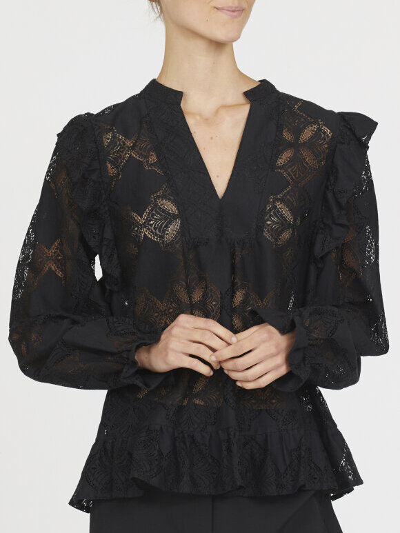 Love & Divine - Love1234 Blouse Black Lace