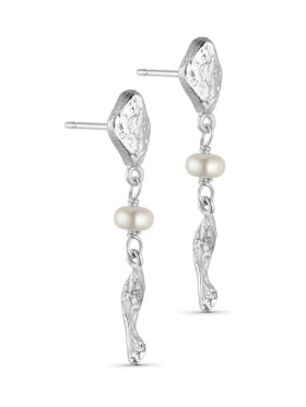 Pure By Nat - Lina earring w. pearls sølv