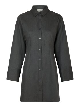 Neo Noir - Cajsa Solid Shirt Dress grey