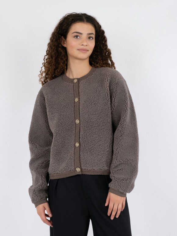 Neo Noir - Limo Fluffy Knit Cardigan